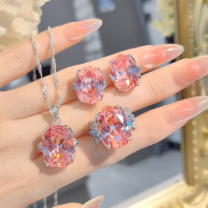Ring & Stud Earring Pendant Set