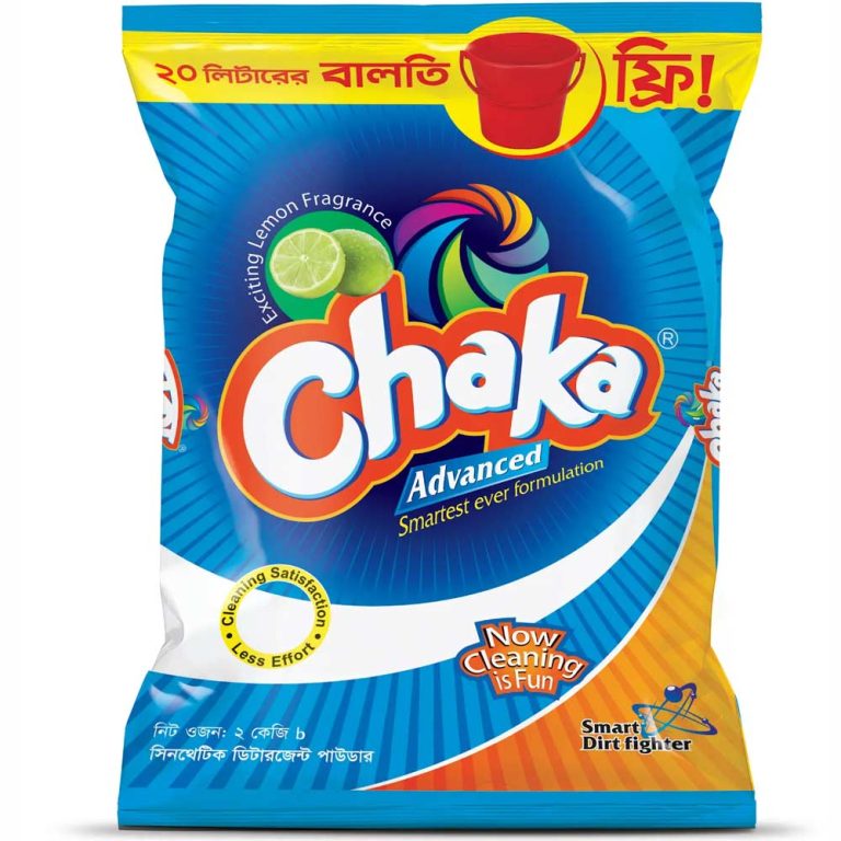 Chaka Advance Washing Powder 2kg (Buy1-Get 20L Bucket Free )