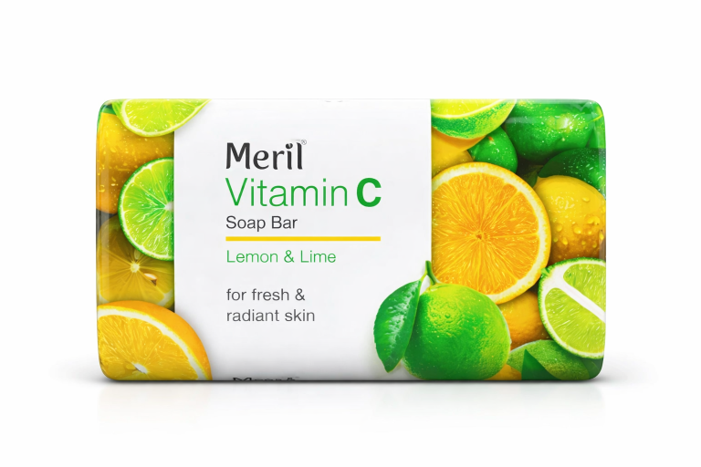 Meril Vitamin C Soap Bar – Lemon & Lime 150g