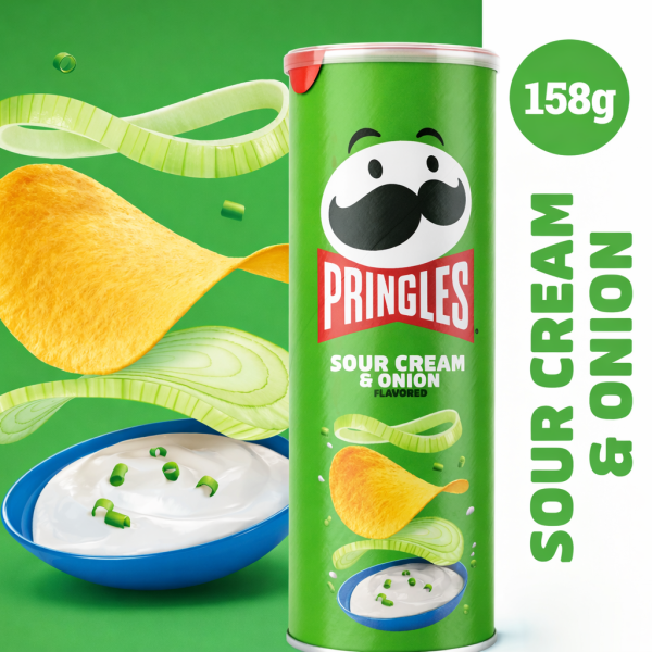 Pringles Sour Cream & Onion 158g