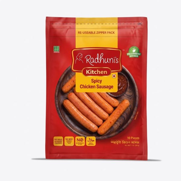 Radhuni Kitchen Spicy Chicken Sausage 10pcs