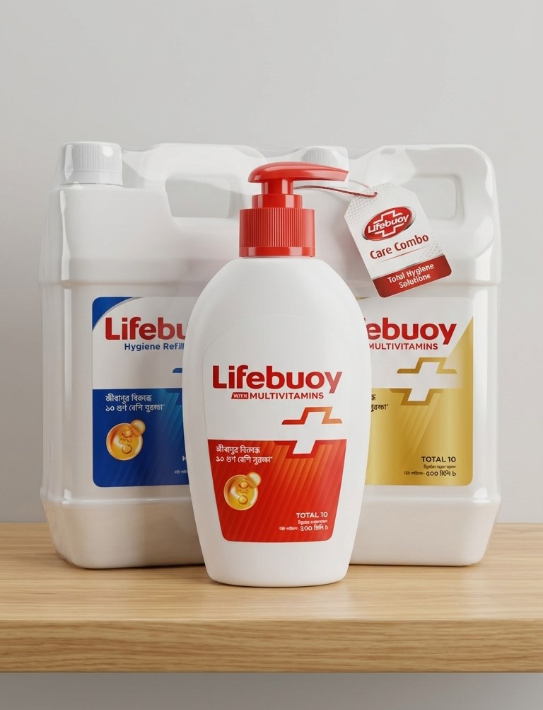 Buy 1 LifeBuoy Liquit Hand Wash Lemon 1Ltr- Get 1 Lifebuoy Liquit Total 10-200ml free