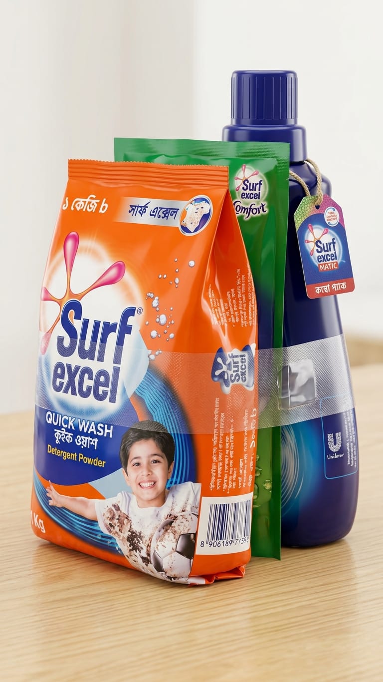Buy 1 surfexcel Powder 1kg Free Vim Liquid 190 ml & Buy 1 Matic 500ml Get 100 taka off