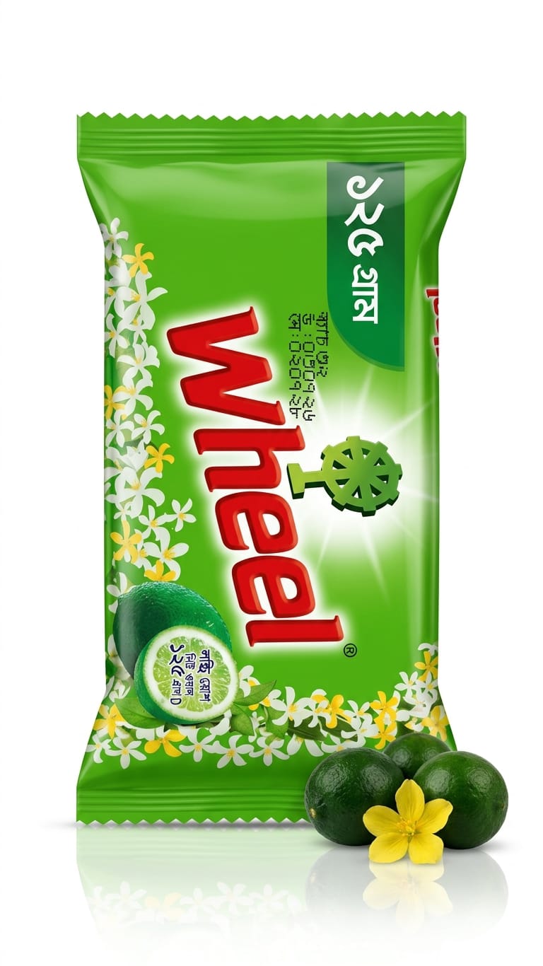 Wheel Loundry Soap Bar 125gm
