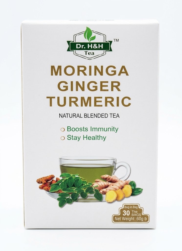 Dr. H&H Moringa Ginger Turmeric Tea 60g b