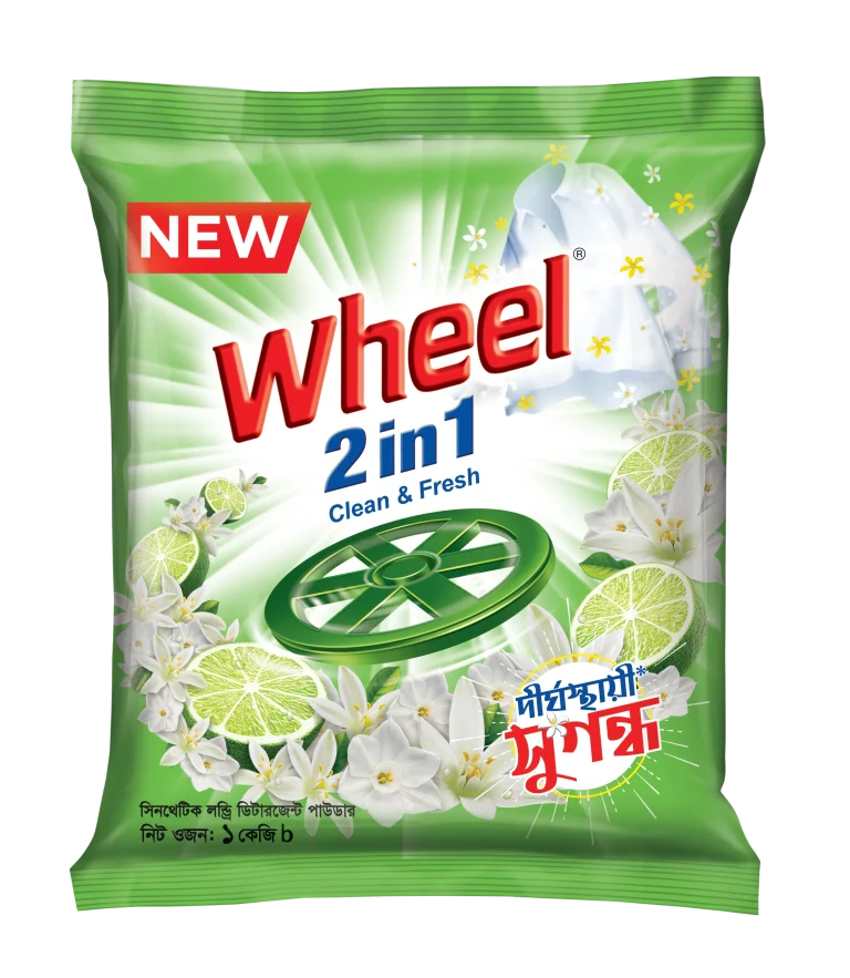 Wheel 2 in1 Clean & Fresh Detargent Powder 1kg